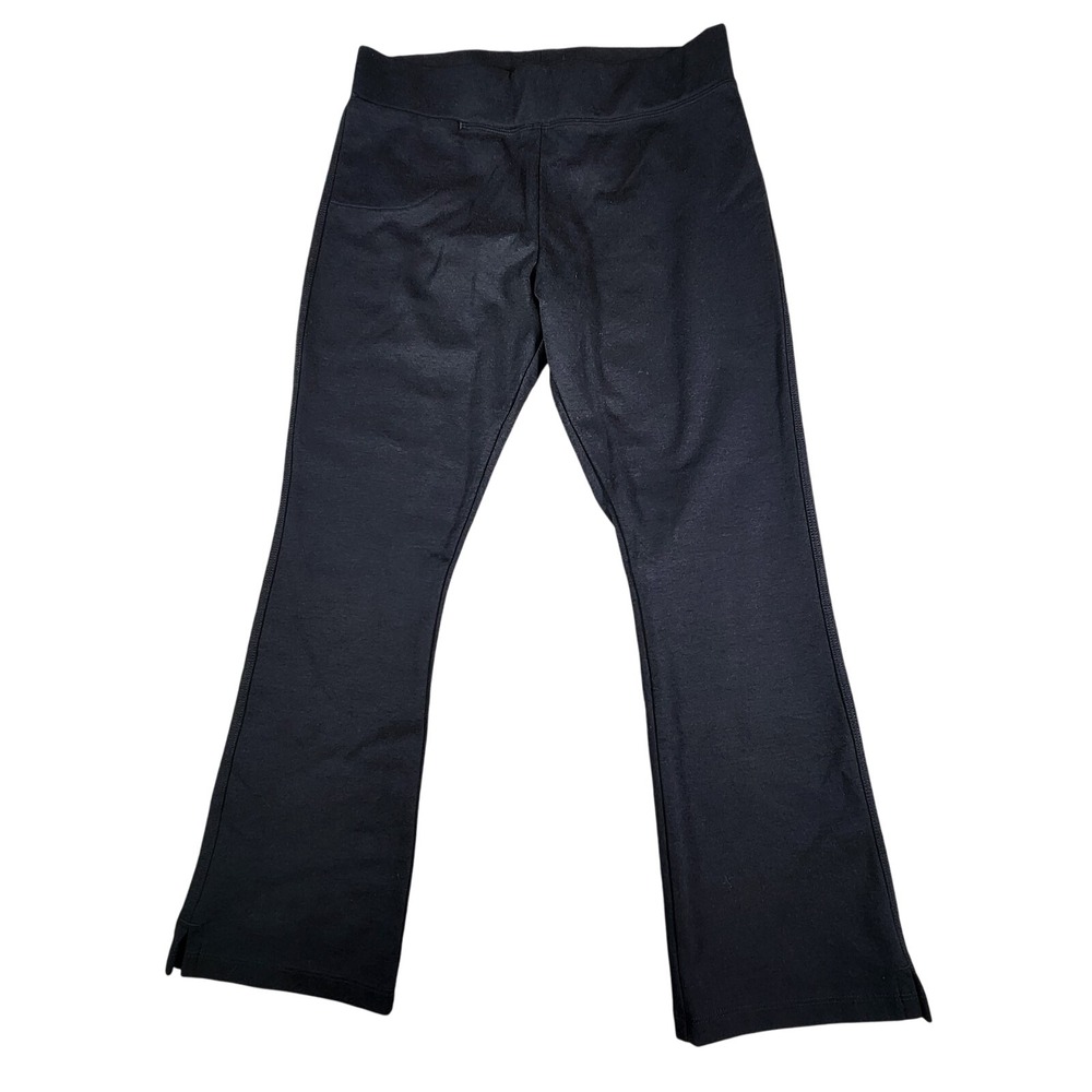 American‎ Giant Pants Womens 8 Black Ponte Kick Flare High Rise Pull On Work